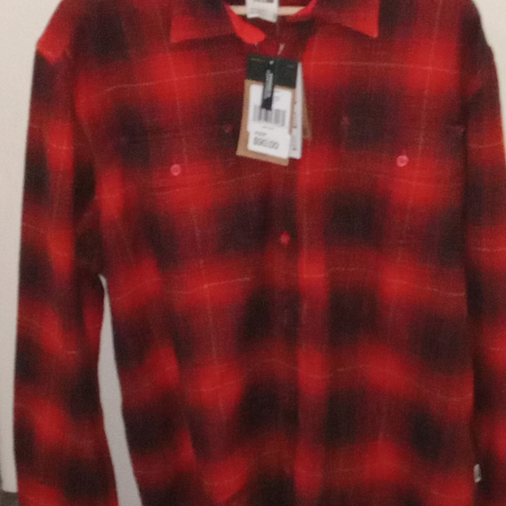 North Face, Red plaid shirt